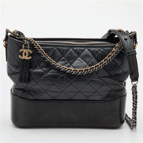 chanel gabrielle all black|chanel gabrielle hobo review.